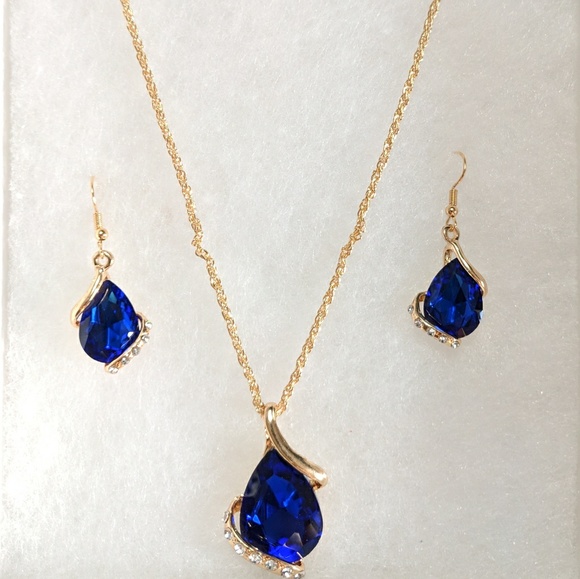 Handpicked/Imported Jewelry - Last One ❤ Royal Blue Necklace Meghan Markle Style